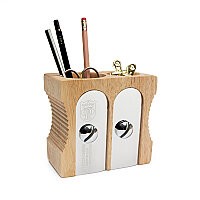 2'Lİ KALEMTIRAŞ KALEMLİK - DOUBLE SHARPENER DESK TIDY - 2