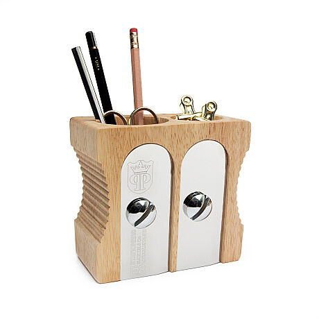 2'Lİ KALEMTIRAŞ KALEMLİK - DOUBLE SHARPENER DESK TIDY - 2