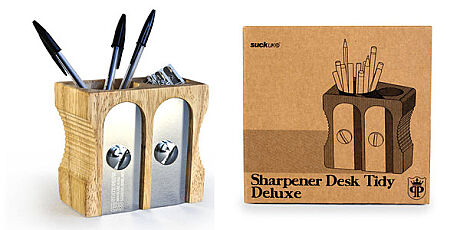 2'Lİ KALEMTIRAŞ KALEMLİK - DOUBLE SHARPENER DESK TIDY - 1