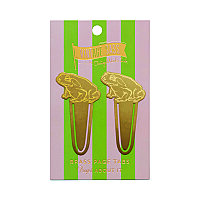 2'Lİ METAL KİTAP AYRACI - VINTAGE SASS BRASS PAGE TABS FROGET ABOUT IT