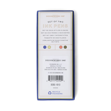 2'Lİ TÜKENMEZ KALEM - COLOUR BLOCK PENS COBALT+ARMY GREEN /SET OF 2) - 2