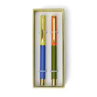 2'Lİ TÜKENMEZ KALEM - COLOUR BLOCK PENS COBALT+ARMY GREEN /SET OF 2) - 3