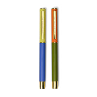 2'Lİ TÜKENMEZ KALEM - COLOUR BLOCK PENS COBALT+ARMY GREEN /SET OF 2)