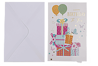 3 BOYUTLU DOĞUMGÜNÜ KARTI (Zarflı - 4 Farklı Çeşit) - POP-UP PRESENT CARD HAPPY BIRTHDAY (With Envelope - 4 Assorted) - 6