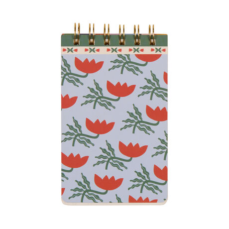 A DOPO NOT DEFTERİ ÇİÇEK 8,9x14,6 cm. - A DOPO FLOWER TWIN WIRE NOTEPAD