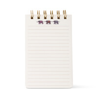 A DOPO NOT DEFTERİ FİL 8,9x14,6 cm. - A DOPO ELEPHANT TWIN WIRE NOTEPAD - Thumbnail