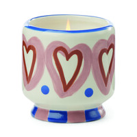 Paddywax - ADOPO SERAMİK KUTULU MUM KALPLER-ROSEWOOD VANILLA 226 gr. - A DOPO HEARTS CERAMIC CANDLE-ROSEWOOD VANILLA