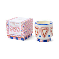 ADOPO SERAMİK KUTULU MUM KALPLER-ROSEWOOD VANILLA 226 gr. - A DOPO HEARTS CERAMIC CANDLE-ROSEWOOD VANILLA - Thumbnail