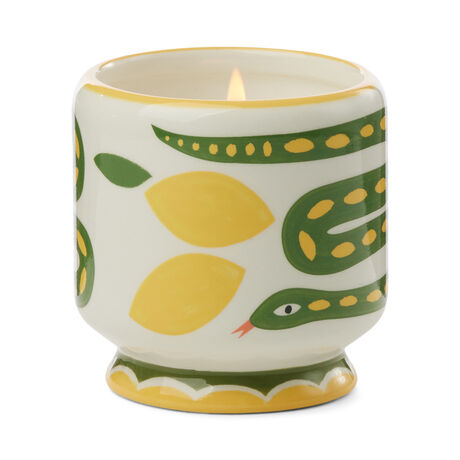 ADOPO SERAMİK KUTULU MUM YILAN-WILD LEMONGRASS 226 gr.- ADOPO SNAKE CERAMIC CANDLE WILD LEMONGRASS BOXED