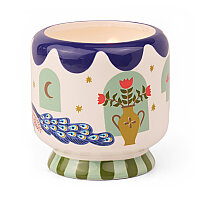 ADOPO TAVUS KUŞU SERAMİK KUTULU MUM MISTED LIME 226 gr. - ADOPO PEACOCK CERAMIC CANDLE MISTED LIME - 2