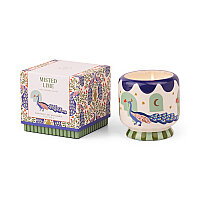 ADOPO TAVUS KUŞU SERAMİK KUTULU MUM MISTED LIME 226 gr. - ADOPO PEACOCK CERAMIC CANDLE MISTED LIME - 3