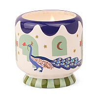 ADOPO TAVUS KUŞU SERAMİK KUTULU MUM MISTED LIME 226 gr. - ADOPO PEACOCK CERAMIC CANDLE MISTED LIME - 1