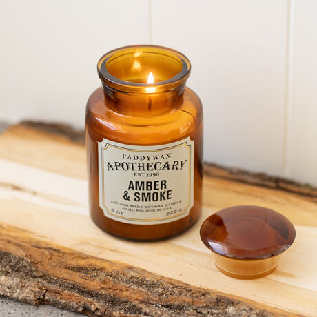 APOTHECARY CAM MUM - APOTHECARY GLASS JAR CANDLE AMBER&SMOKE 226 gr