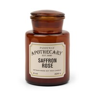 Paddywax - APOTHECARY CAM MUM SAFFRON ROSE 226 GR. - APOTHECARY GLASS JAR CANDLE SAFFRON ROSE