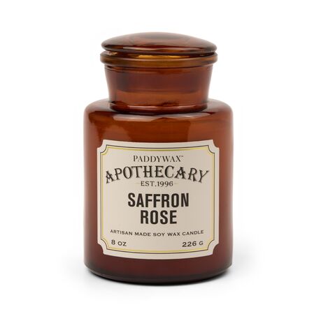 APOTHECARY CAM MUM SAFFRON ROSE 226 GR. - APOTHECARY GLASS JAR CANDLE SAFFRON ROSE