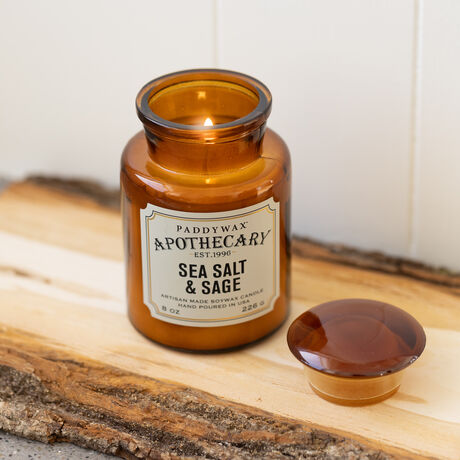 APOTHECARY CAM MUM SEA SALT&SAGE 226 GR. - APOTHECARY GLASS JAR CANDLE SEA SALT&SAGE
