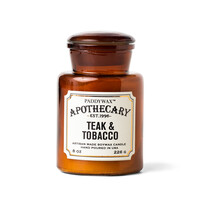 Paddywax - APOTHECARY CAM MUM TEAK&TOBACCO 226 GR. - APOTHECARY GLASS JAR CANDLE TEAK&TOBACCO