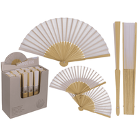 Out Of The Blue - BAMBU YELPAZE BEYAZ 21 cm. - BAMBOO FAN SHINE WHITE