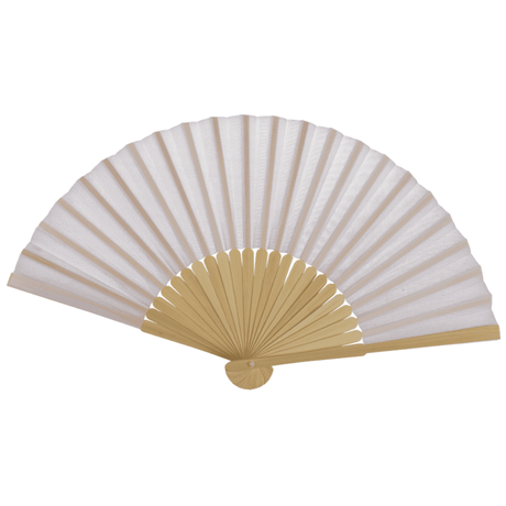 BAMBU YELPAZE BEYAZ 21 cm. - BAMBOO FAN SHINE WHITE