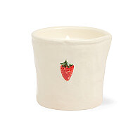BISTRO ÇİLEK KUTULU SERAMİK MUM STRAWBERRY 226 gr. - BISTRO STRAWBERRY EMBOSSED CERAMIC CANDLE STRAWBERRY - 1