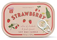 BISTRO ÇİLEK TENEKE MUM STRAWBERRY 127 gr. - BISTRO STRAWBERRY PRINTED TIN CANDLE STRAWBERRY - 1