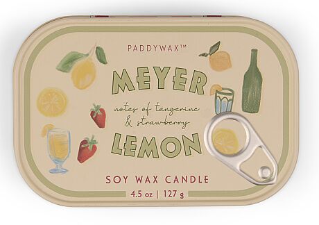BISTRO LİMON TENEKE MUM MEYER LEMON 127 gr. - BISTRO LEMON PRINTED TIN CANDLE MEYER LEMON - 1