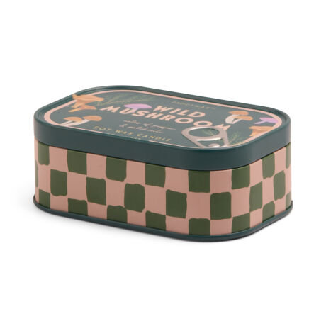 BISTRO METAL MUM MANTAR-WILD MUSHROOM 127 gr. - BISTRO MUSHROOM PRINTED TIN CANDLE-WILD MUSHROOM - 2