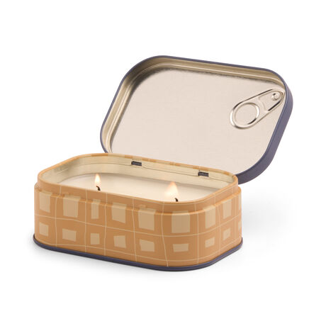 BISTRO METAL MUM ÜZÜM-BORDEAUX GRAPE 127 gr. - BISTRO GRAPES PRINTED TIN CANDLE-BORDEAUX GRAPE