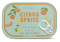 BISTRO PORTAKAL TENEKE MUM ORANGE CITRUS SPRITZ 127 gr. - BISTRO ORANGE PRINTED TIN CANDLE ORANGE CITRUS SPRITZ - 1