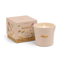 BISTRO SERAMİK KUTULU FRANSIZ BAGET-ROSEMARY THYME 226 gr. - BISTRO FRENCH BAGUETTE EMBOSSED CERAMIC CANDLE-ROSEMARY THYME BOXED