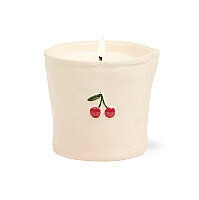 BISTRO VİŞNE KUTULU SERAMİK MUM SMOKED CHERRY 226 gr. - BISTRO CHERRY EMBOSSED CERAMIC CANDLE SMOKED CHERRY - 1