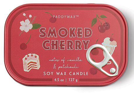 BISTRO VİŞNE TENEKE MUM SMOKED CHERRY 127 gr. - BISTRO CHERRY PRINTED TIN CANDLE SMOKED CHERRY - 1