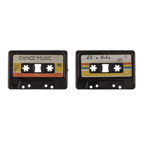 BUZDOLABI MAGNET KASET (4'LÜ PAKET) - FRIDGE MAGNET- RETRO CASSETTE - Thumbnail