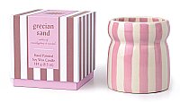 CABANA LAVENDER ÇİZGİLİ SERAMİK MUM GRECIAN SAND 184 gr. - CABANA LAVENDER STRIPED CERAMIC CANDLE GRECIAN SAND - 2