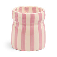 CABANA LAVENDER ÇİZGİLİ SERAMİK MUM GRECIAN SAND 184 gr. - CABANA LAVENDER STRIPED CERAMIC CANDLE GRECIAN SAND - 1