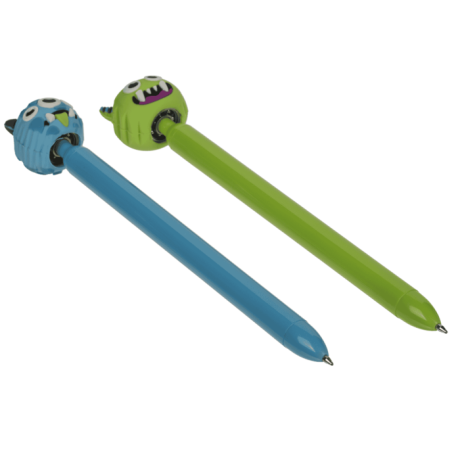 CANAVAR KALEM (2 FARKLI RENKTE) - PEN MONSTER WITH SPINNING TOPPER - 2