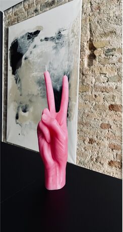 CANDLEHAND PEACE MUM PEMBE