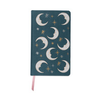 Designworks Ink - CELESTIAL BOOKCLOTH JOURNAL - TEAL MOON (FSC MIX CREDIT)