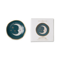 Designworks Ink - CELESTIAL CERAMIC TRINKET DISH - TEAL MOON