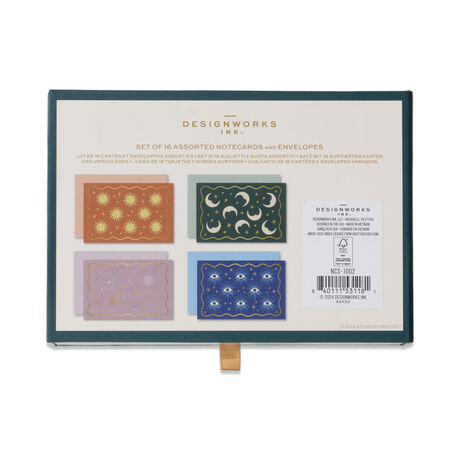 CELESTIAL NOTECARDS - SET OF 16 ASSORTED (FSC MIX CREDIT)