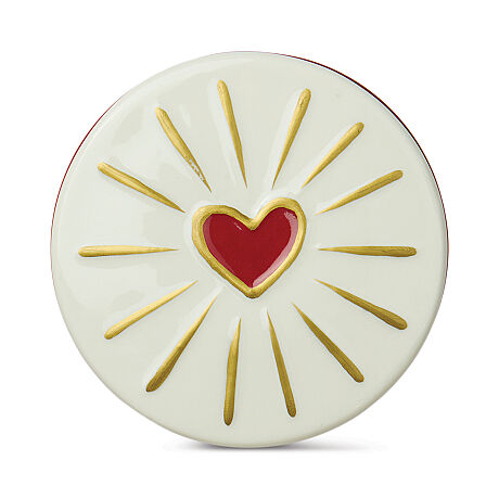 CHARMED KUTULU KIRMIZI CAM MUM HEART LID/WILD FIG&ROSE 226 gr. - CHARMED BOX RED GLASS CANDLE WITH HEART LID/WILD FIG&ROSE - 2