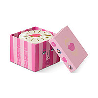 CHARMED KUTULU PEMBE CAM MUM LIPS LID/SMOKED CHERRY 226 gr. - CHARMED PINK GLASS CANDLE WITH LIPS LID/SMOKED CHERRY - 3