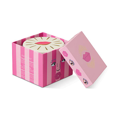 CHARMED KUTULU PEMBE CAM MUM LIPS LID/SMOKED CHERRY 226 gr. - CHARMED PINK GLASS CANDLE WITH LIPS LID/SMOKED CHERRY - 3