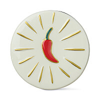 CHARMED KUTULU YEŞİL CAM MUM CHILI LID/CHILI PEPPER&MANGO 226 gr. - CHARMED GREEN GLASS CANDLE WITH CHILI LID/CHILI PEPPER&MANGO - 4