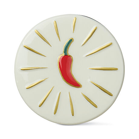 CHARMED KUTULU YEŞİL CAM MUM CHILI LID/CHILI PEPPER&MANGO 226 gr. - CHARMED GREEN GLASS CANDLE WITH CHILI LID/CHILI PEPPER&MANGO - 4