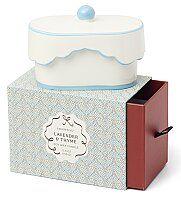 CHERIE KUTULU MAVİ SERAMİK KAPAKLI MUM LAVENDER&THYME 155 gr. - CHERIE CERAMIC DISH CANDLE BLUE/LAVENDER&THYME - 2