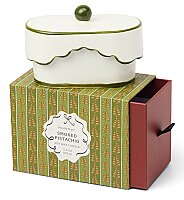 CHERIE KUTULU YEŞİL SERAMİK KAPAKLI MUM SMOKED PISTACHIO 155 gr. - CHERIE CERAMIC DISH CANDLE GREEN/SMOKED PISTACHIO - 2