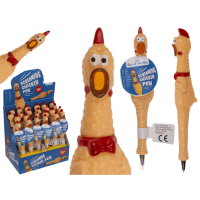 CİYAKLAYAN TAVUK KALEM 18,5 cm. - PEN SCREAMING CHICKEN - 1