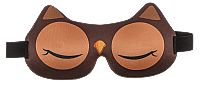 ÇOCUKLAR İÇİN GÖZ MASKESİ (4 Çeşit: Kedi, Köpek, Baykuş, Kurt) - EYE MASK FOR KIDS (4 Assorted Cat, Dog, Owl, Wolf) - 2