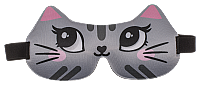 ÇOCUKLAR İÇİN GÖZ MASKESİ (4 Çeşit: Kedi, Köpek, Baykuş, Kurt) - EYE MASK FOR KIDS (4 Assorted Cat, Dog, Owl, Wolf) - 3